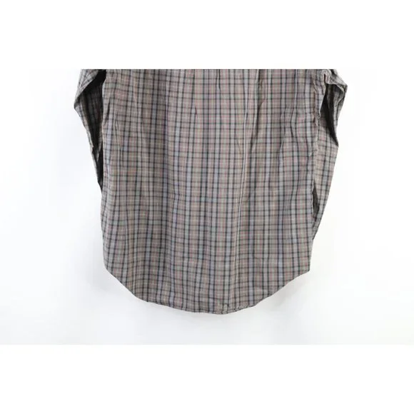 Vintage Ralph Lauren Mens Medium Faded Collared Long Sleeve Button Shirt Plaid - Picture 6 of 6